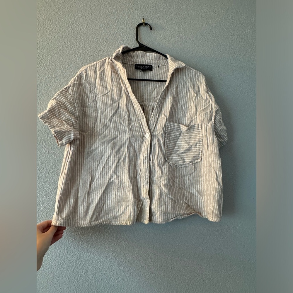 Linen crop top